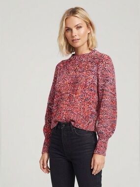525 America Marled Red & Navy Crewneck Sweater